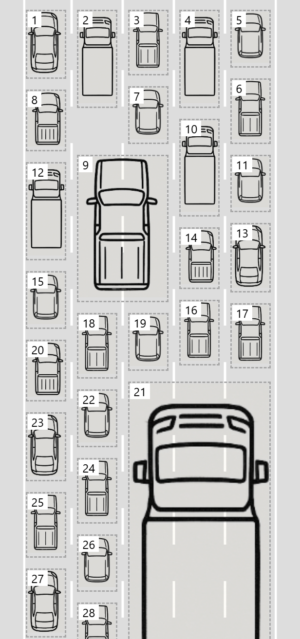 The image with vehicles, this time large vehicles span two columns.