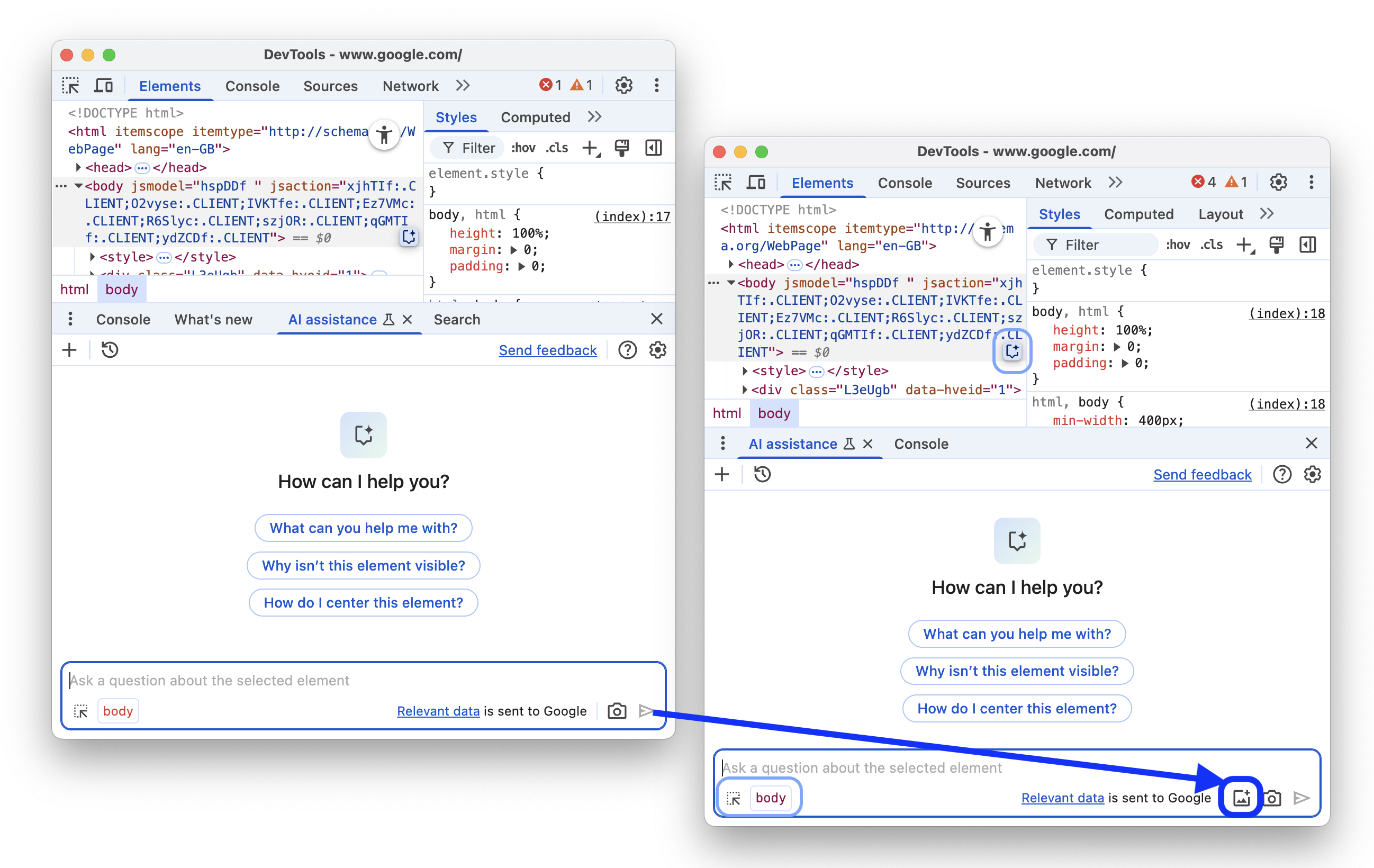 Przed i po obsługuje przesyłanie dowolnych obrazów.