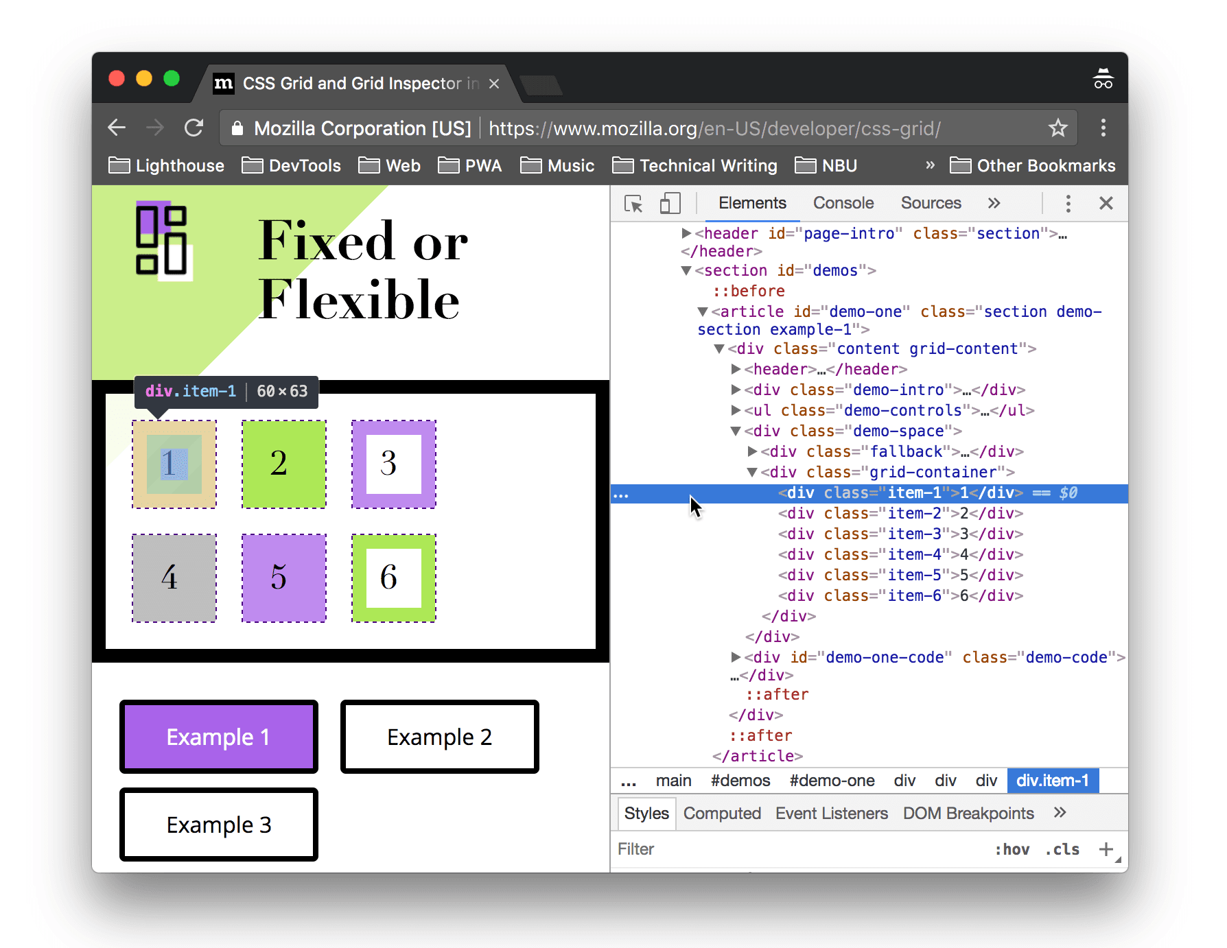 CSS 그리드 강조 표시