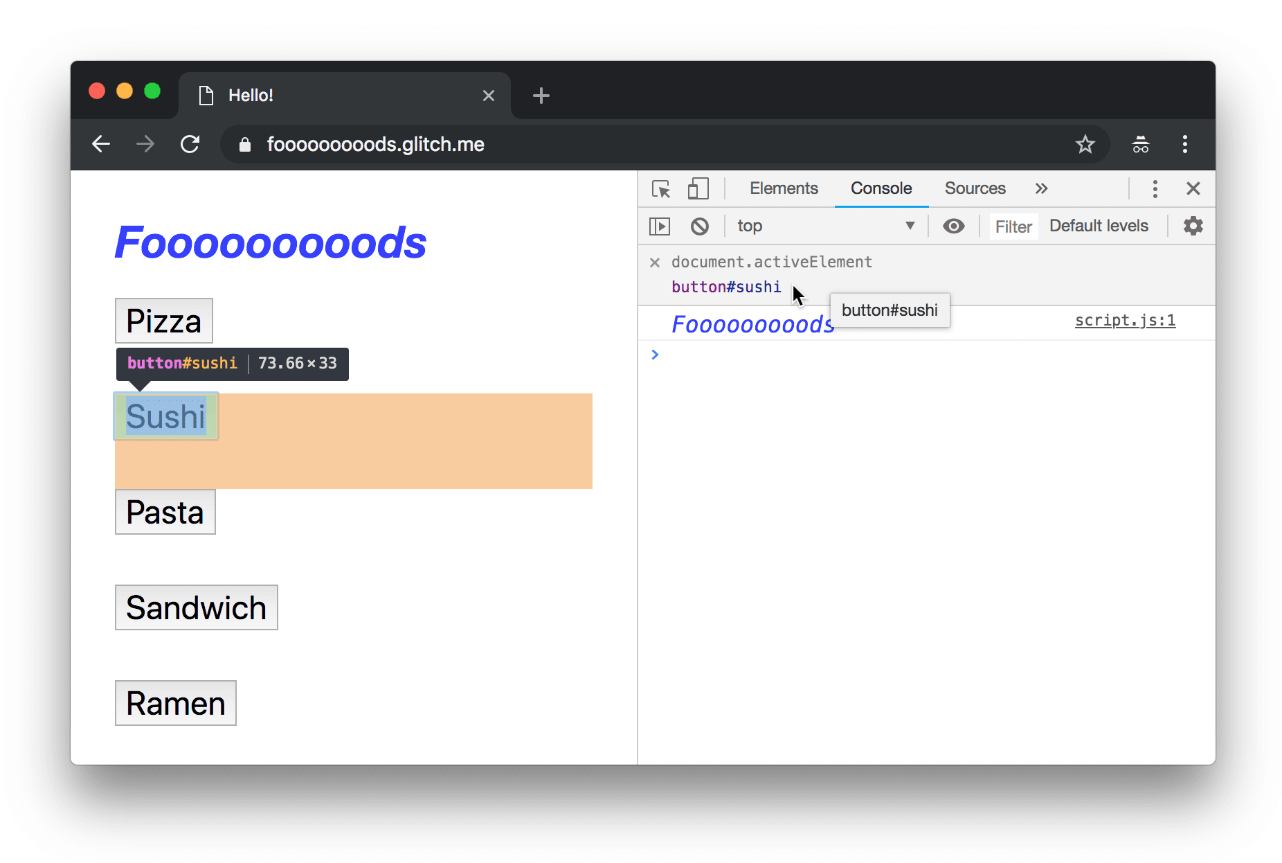 Pointer sur un résultat d&#39;expression en direct pour mettre en surbrillance le nœud dans le viewport