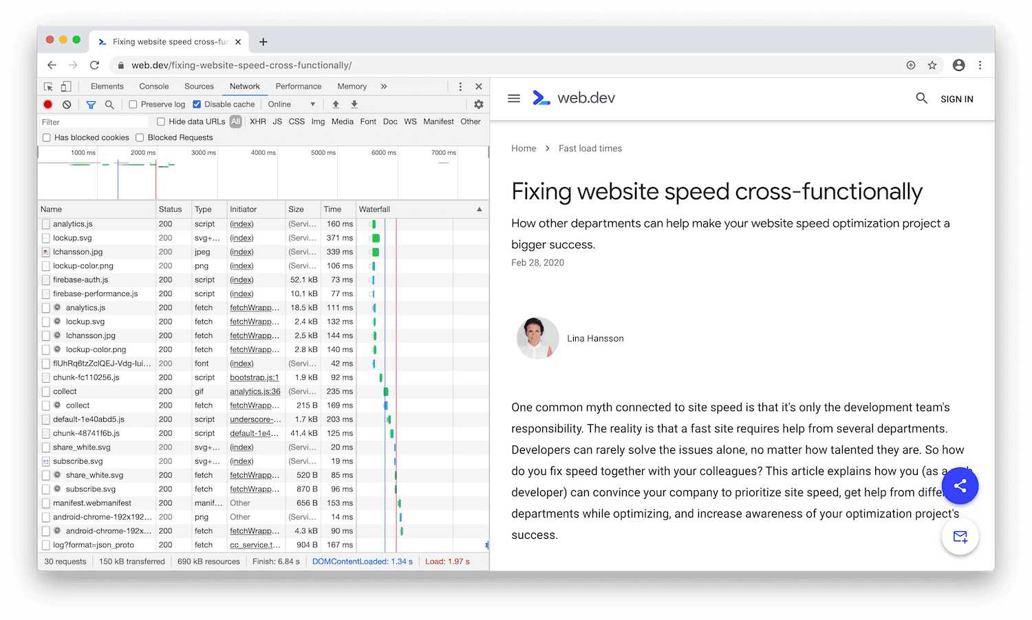 DevTools dikaitkan ke kiri area pandang