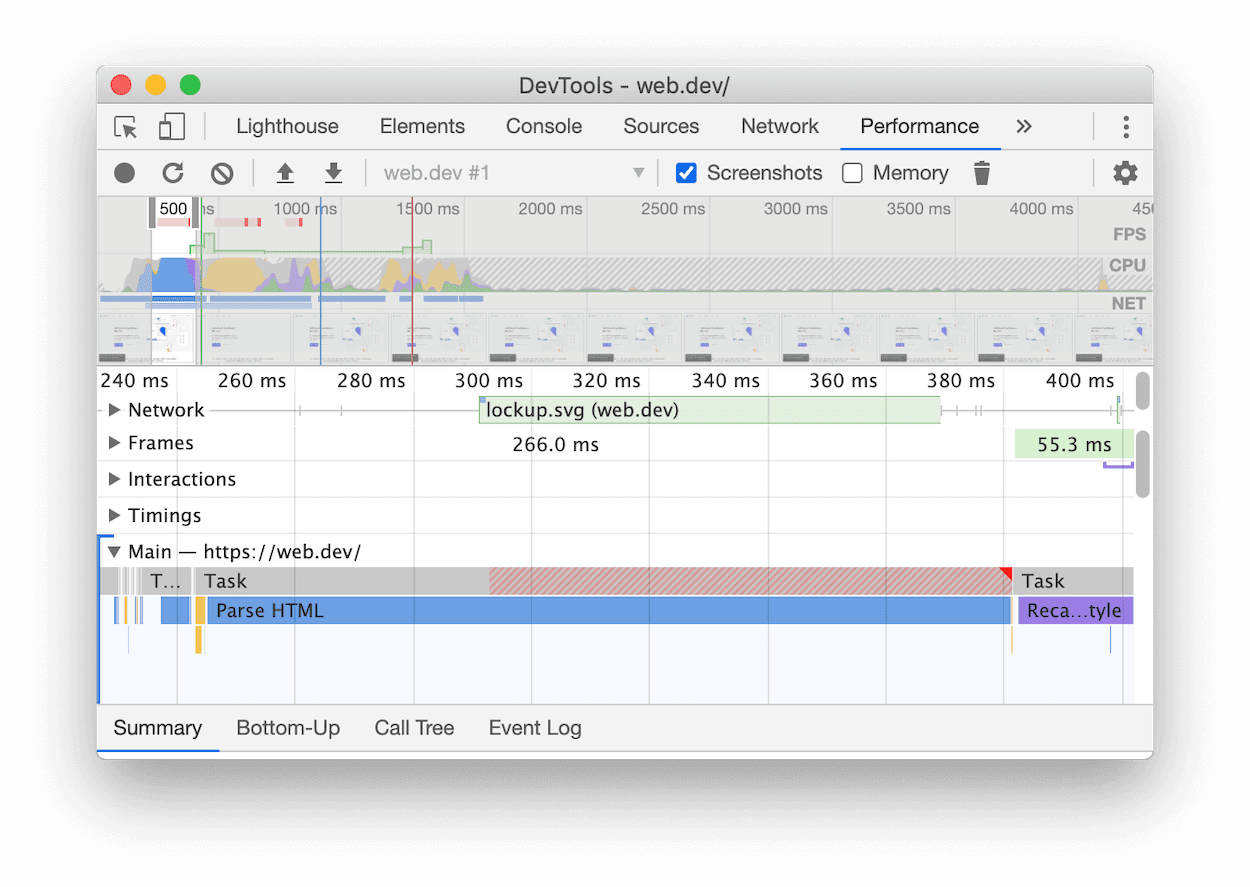 新しい長時間タスクの UI