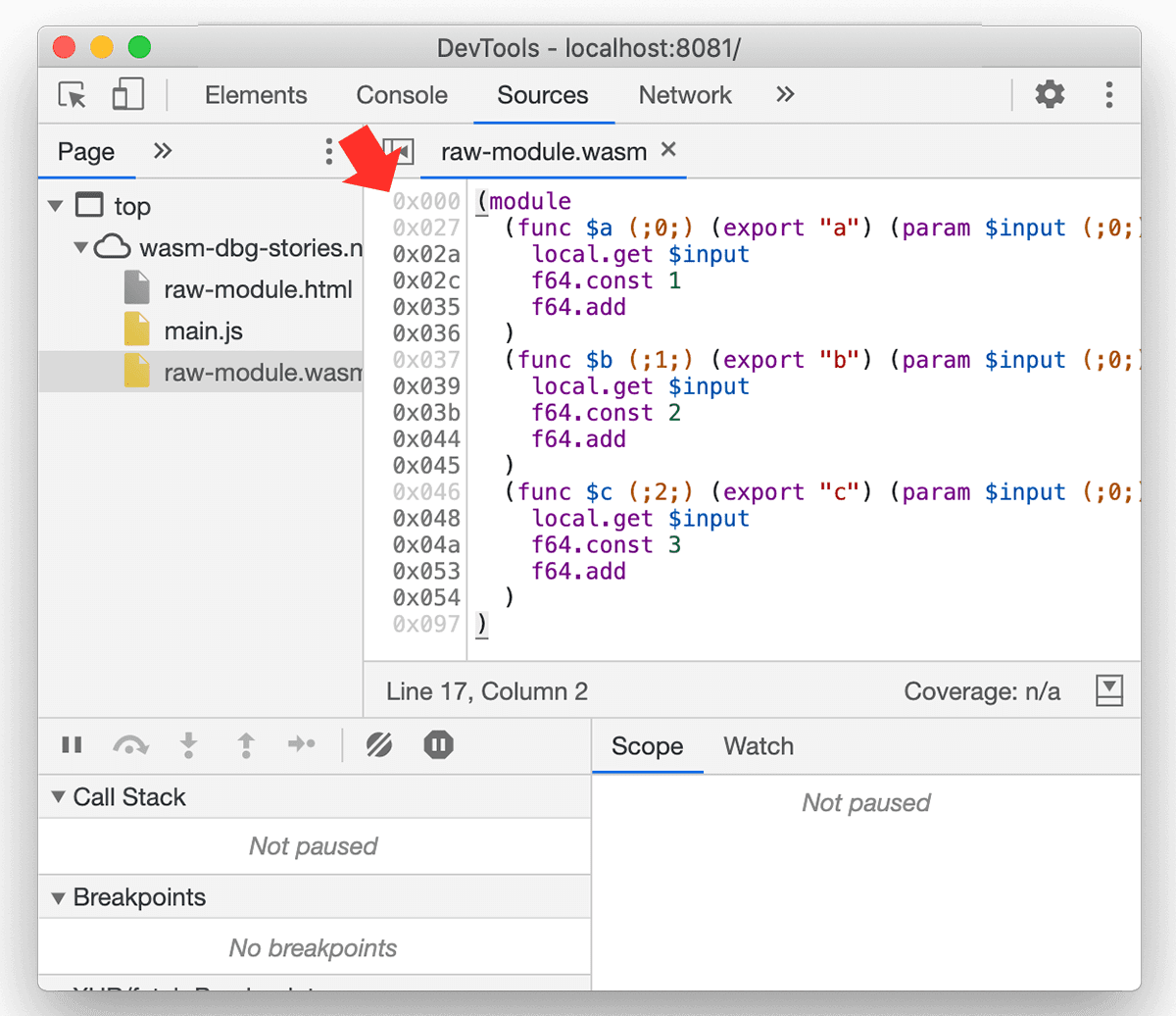 Bytecode-offsets