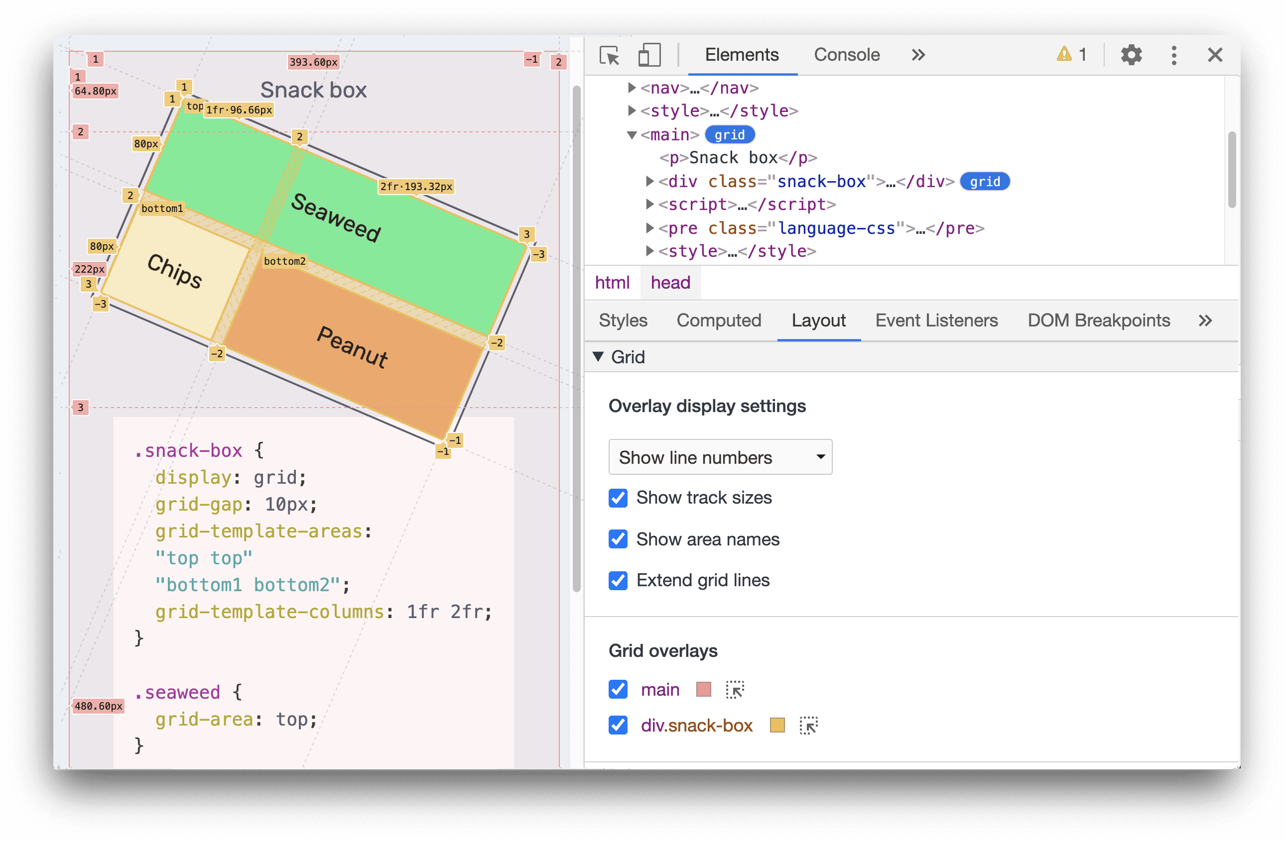 ניפוי באגים של רשתות CSS