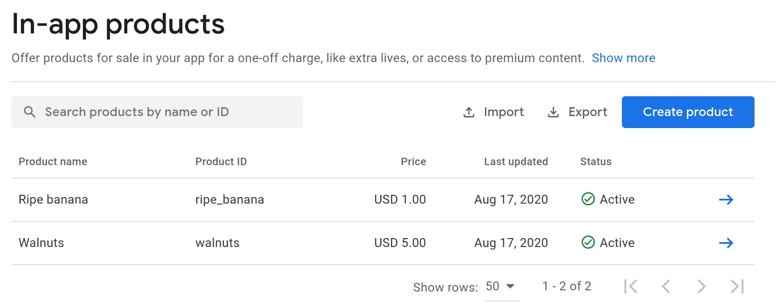 Étape 2: Accédez à l&#39;interface &quot;Produits&quot; pour ajouter de nouveaux produits.