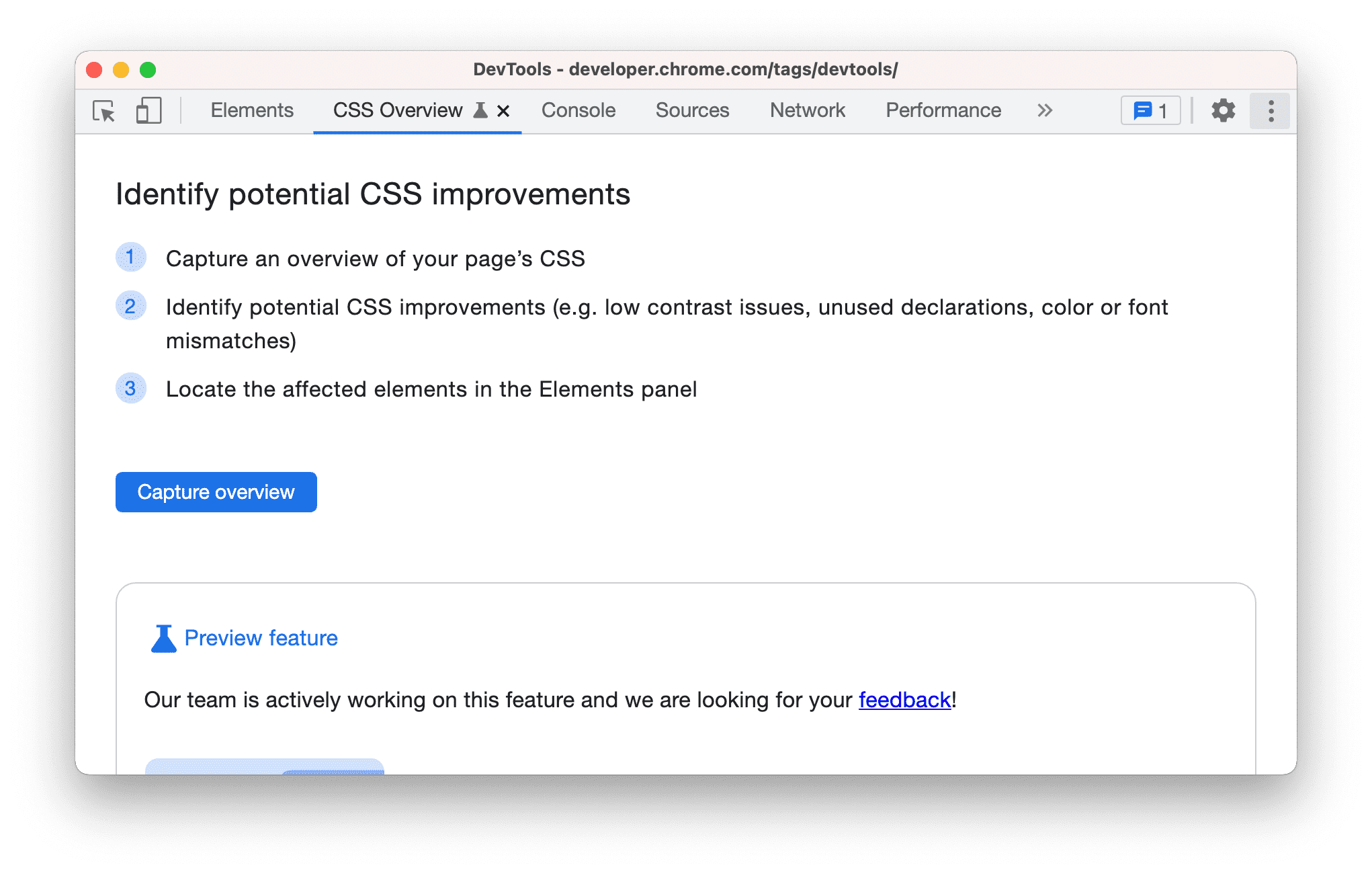 Capture CSS Overview.