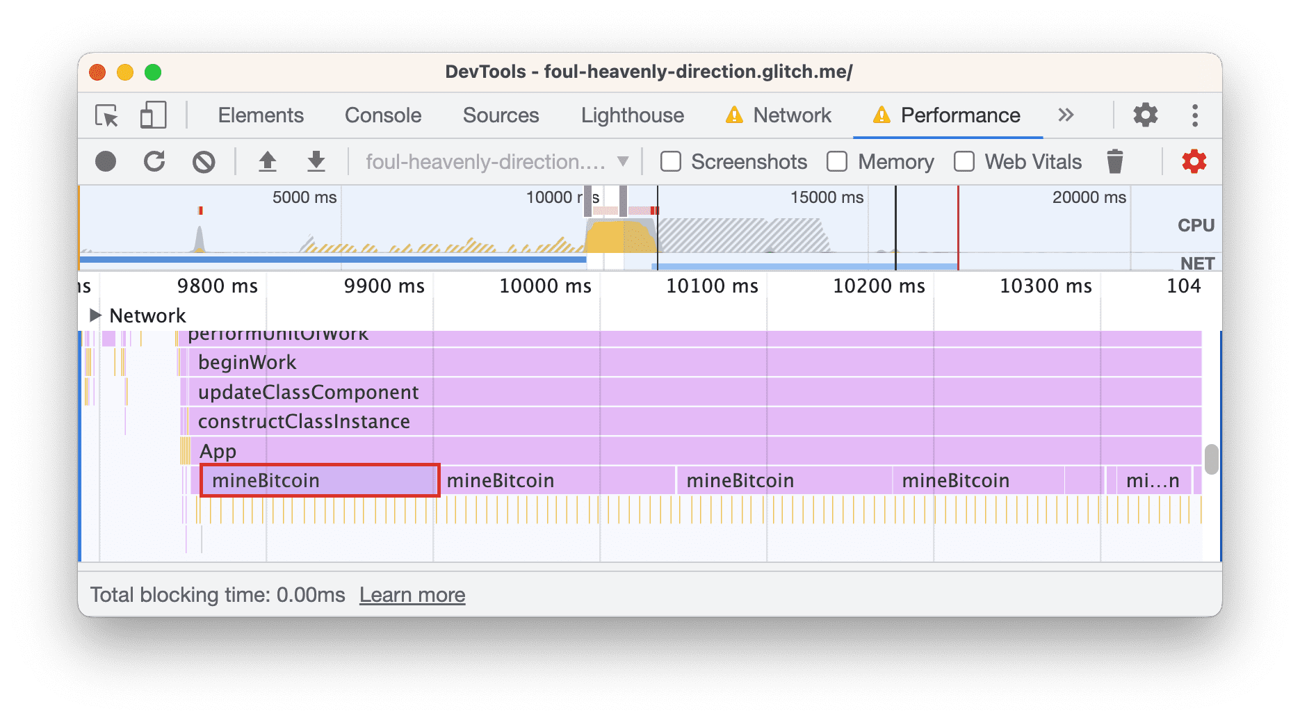 mineBitcoin アクティビティ。