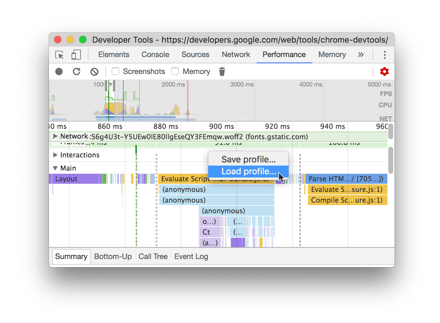 Load Profile.