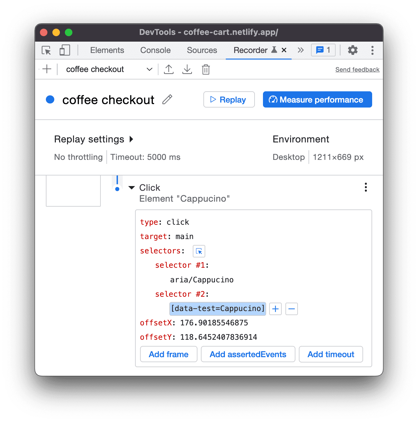 Detected common test selector.