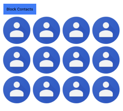 Contact faces in a block