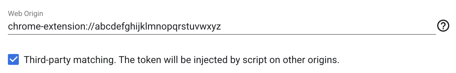 “Web 源”字段中的第三方匹配选项。