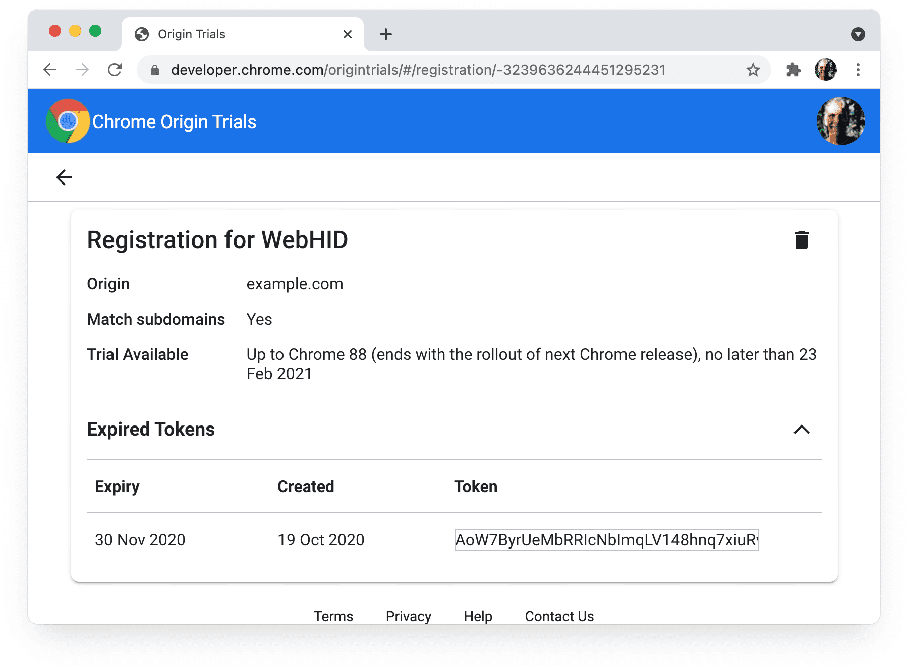 Chrome origin trials

Strona Moje rejestracje z tokenami, które wygasły